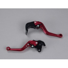 Рычаги тормоза и сцепления, короткие, красные F33/H33korred